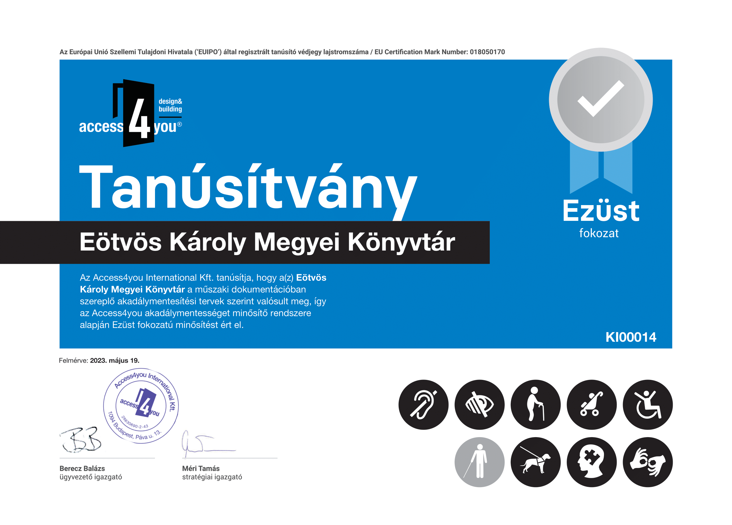 HU Access4You Ezust Tanusitvany EotvosKarolyMegyeiKonyvtar 1