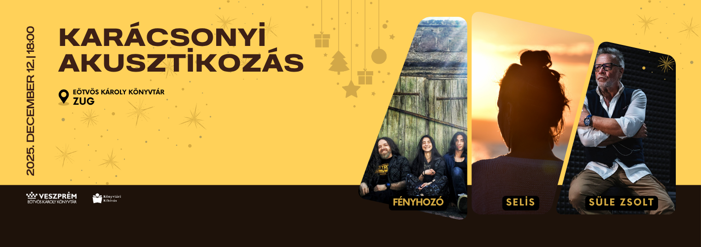 Karácsonyi akusztikozás- Fellépők: - Fényhozó zenekar, SeLis, Süle Zsolt
