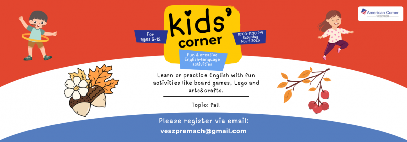 Kids' Corner- Join us for a fun morning, where kids can learn or practice the English language with fun activities 