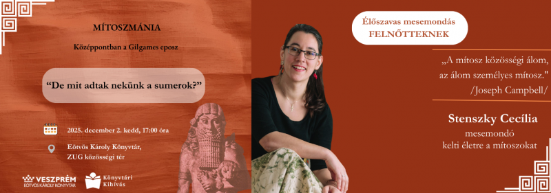 Élőszavas mesemondás felnőtteknek -  MÍTOSZMÁNIA  - Stenszky Cecília mesemondó